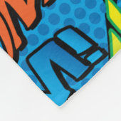 世界のおじい最高のちゃん，おじいちゃんおもしろい漫画ブルー フリースブランケット (角)