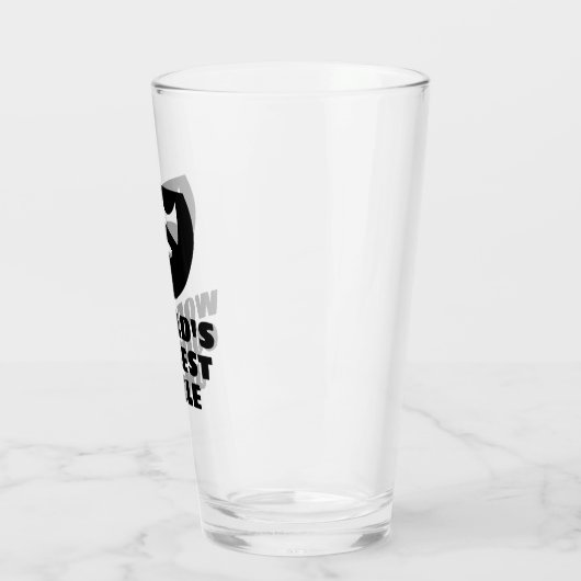 世界のおじクールさんのビールグラスおもしろいギフト タンブラーグラス (左)