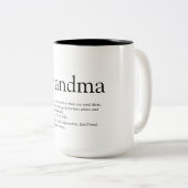 世界のおばあちゃんおばあちゃんの定義 ツートーンマグカップ (正面右)