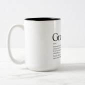 世界のおばあちゃんおばあちゃんの定義 ツートーンマグカップ (左)