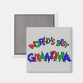 世界のおばあちゃん最高のちゃん マグネット (正面/裏面)