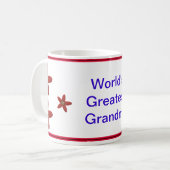 世界のおばあちゃん最高ののコーヒーまたはティーマグカップ コーヒーマグカップ (正面左)