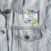 世界のおばあちゃん最高ののピン 缶バッジ (インサイチュ)