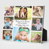 世界のおばあちゃん最高のの写真コラージュ フォトプラーク (側面)