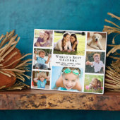 世界のおばあちゃん最高のの写真コラージュ フォトプラーク (側面)