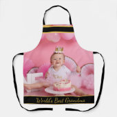 世界のおばあちゃん最高のの写真 エプロン (正面)