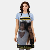 世界のおばあちゃん最高のの写真 エプロン (着用した状態)