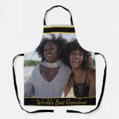 世界のおばあちゃん最高のの写真 エプロン (正面)