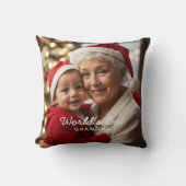 世界のおばあちゃん最高のの写真 クッション (正面)