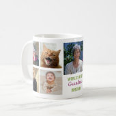 世界のおばあちゃん最高のの名前Instagramフォトコラージュ コーヒーマグカップ (正面左)