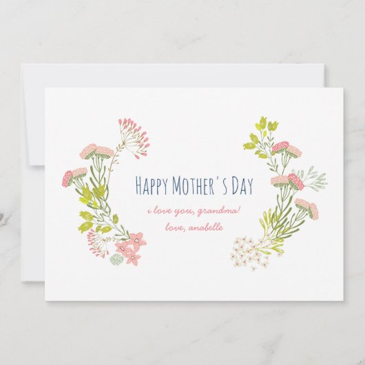 世界のおばあちゃん最高のの母の日の写真カード カード (裏面)