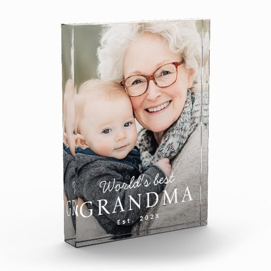 世界のおばあちゃん最高のの祖母の最盛期 フォトブロック (左)