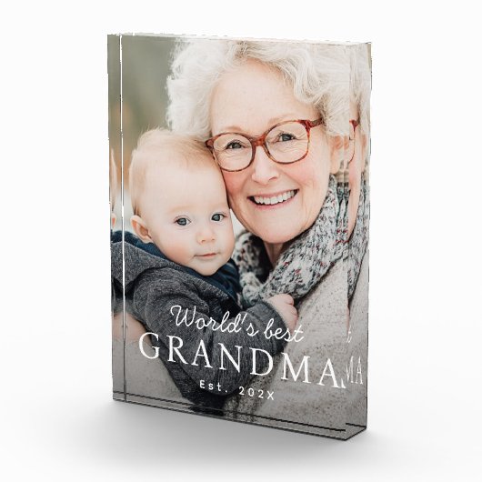 世界のおばあちゃん最高のの祖母の最盛期 フォトブロック (右)