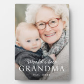 世界のおばあちゃん最高のの祖母の最盛期 フォトプラーク (正面)