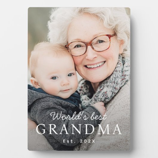 世界のおばあちゃん最高のの祖母の最盛期 フォトプラーク (正面)