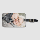 世界のおばあちゃん最高のの祖母のEst Year写真 ラゲッジタグ (正面横)