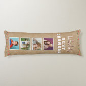 世界のおばあちゃん最高のの花フローラ写真素朴 ボディピロー (裏面)