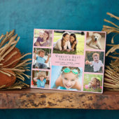 世界のおばあちゃん最高のフォトコラージュピンク フォトプラーク (側面)