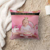 世界のおばあちゃん最高のフォト装飾用クッション クッション (ブランケット)