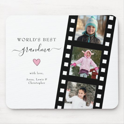 世界のおばあちゃん最高のミニマリストのカスタム3 Photo マウスパッド (正面)