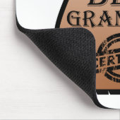 世界のおばあちゃん最高の認定証明書おもしろい マウスパッド (コーナー)