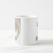 世界のおばあちゃん最高の1stクリスマスフォトリース コーヒーマグカップ (中央)