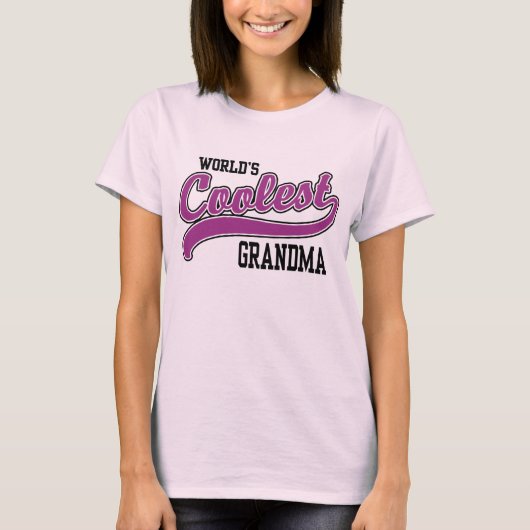 世界のおばあクールあちゃん Tシャツ (正面)