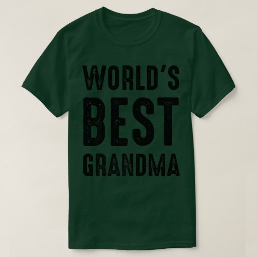 世界のおばあ最高のあちゃん Tシャツ (デザイン正面)