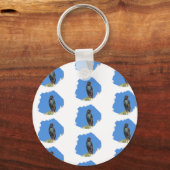 世界のおばあ最高のちゃんスターリングとサボテン南西 キーホルダー (裏面)