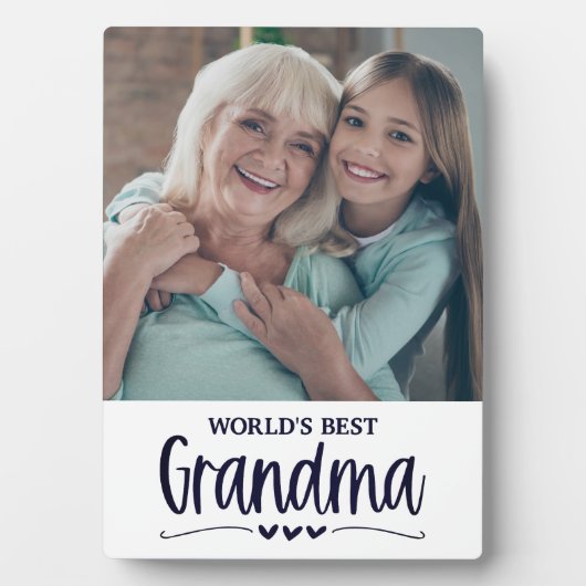 世界のおばあ最高のちゃんフォトテーブルプラーク フォトプラーク (正面)