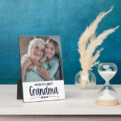 世界のおばあ最高のちゃんフォトテーブルプラーク フォトプラーク (側面)