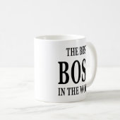 世界のおもしろいな世界で最も最高のなボスの最も最高のなボス コーヒーマグカップ (正面右)