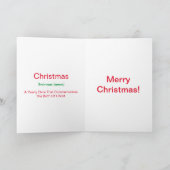 "世界のおクリスマス" ホリデーカード (内部)