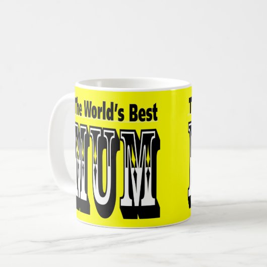 世界のお母さ最高のん コーヒーマグカップ (正面左)