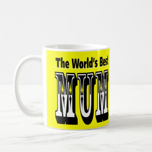 世界のお母さ最高のん コーヒーマグカップ (左)
