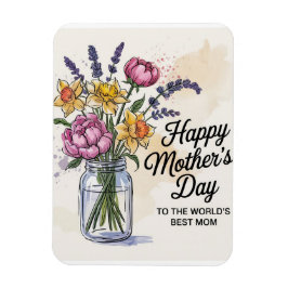 世界のお母さ最高のん マグネット