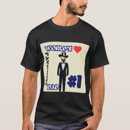 世界のお気に入りのパパ#1ブラックショートスリーブ Tシャツ