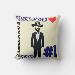 世界のお気に入りのパパ#1装飾用クッション クッション