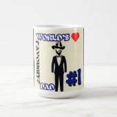 世界のお気に入りのパパ#1 コーヒーマグカップ (中央)