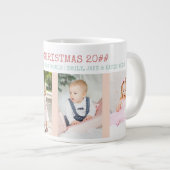 世界のお目出とう最高のクリスマスのおばあちゃん4枚の写真 ジャンボコーヒーマグカップ (正面右)