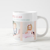 世界のお目出とう最高のクリスマスのおばあちゃん4枚の写真 ジャンボコーヒーマグカップ (右)