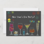 世界のお酒 ニューヨーストイブの招待状 招待状 (正面)