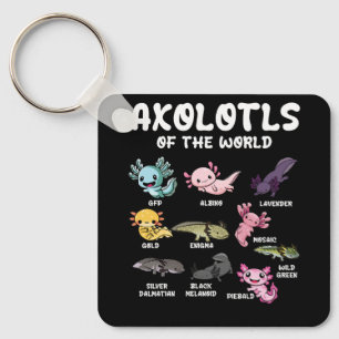 世界のかわいいかわいいAxolotl恋人Oc キーホルダー