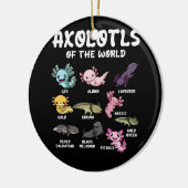 世界のかわいいかわいいAxolotl恋人Oc セラミックオーナメント (左)