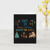 世界のさまざまな祝祭りの楽しみ方 マルチカルチャーな祭り カード (黄色い花)