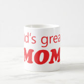 世界のすばらしいお母さんのドイツのハートの旗 コーヒーマグカップ (中央)