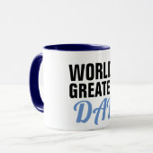 世界のすばらしいパパの父の日のデザインのおもしろいなかわいい マグカップ (正面左)