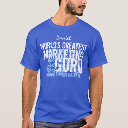 世界のすばらしいマーケティングの教祖A015 Tシャツ (正面)
