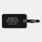 世界のすばらしいレスリングのコーチ ラゲッジタグ (裏面横)