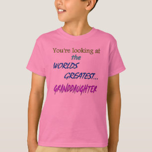世界のすばらしい孫娘 Tシャツ